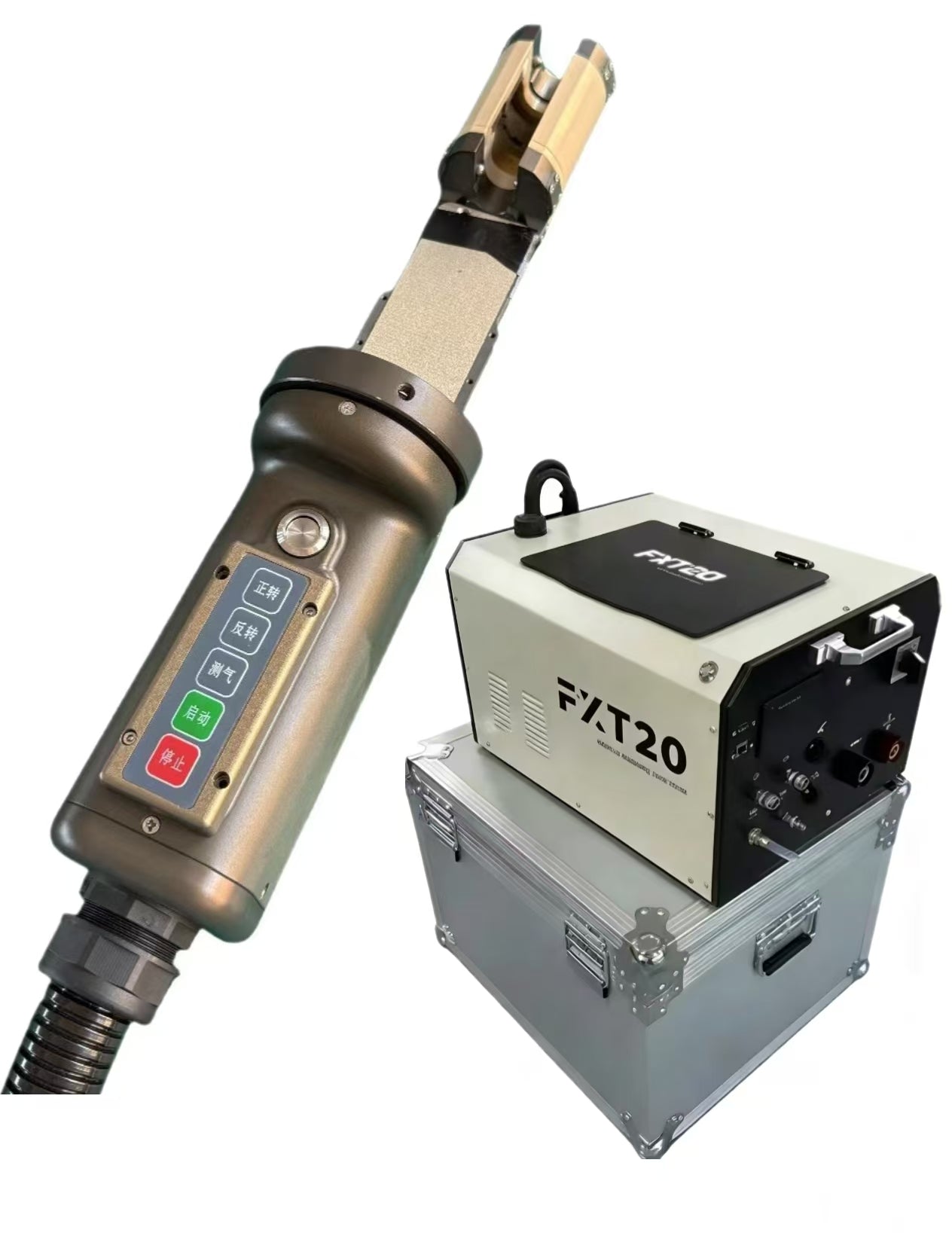 FYID C12 automated U-bend tube orbital welding machine for AI data center liquid cooling and heat exchangers.