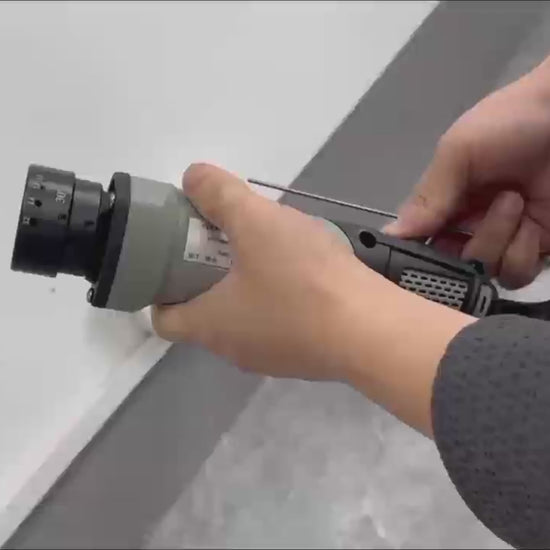 Sharpening tungsten electrodes with precise longitudinal grinding to enhance orbital TIG welding stability.